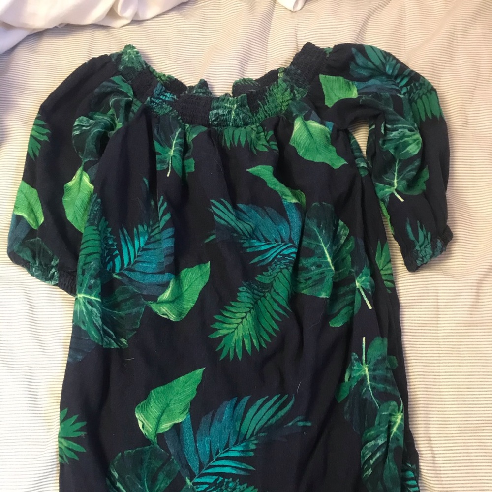 Floral leave dress.